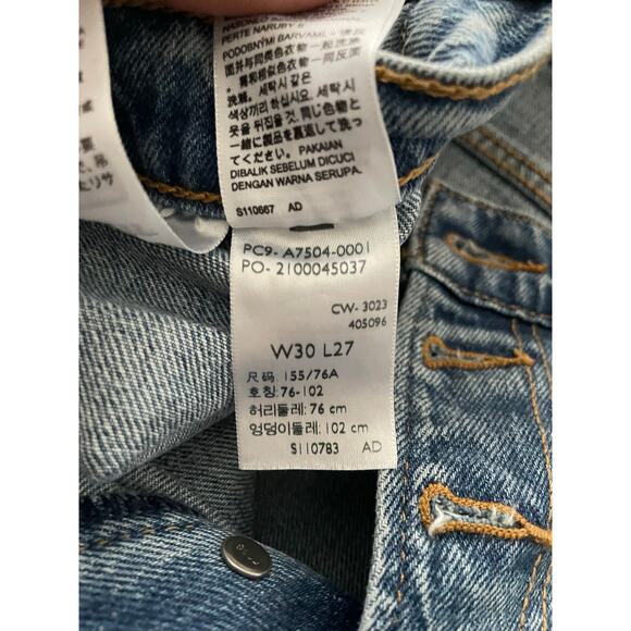 Levi's Ribcage Straight Ankle Women's Jeans Cool Invite Medium Wash 30x27 - Picture 8 of 8
